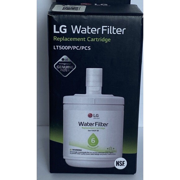 GENUINE LG LT500P Refrigerator Water Filter 6 Month 500 Gallon Capacity - Picture 1 of 6